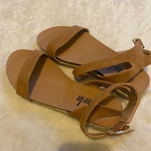 Tan sandals size 8